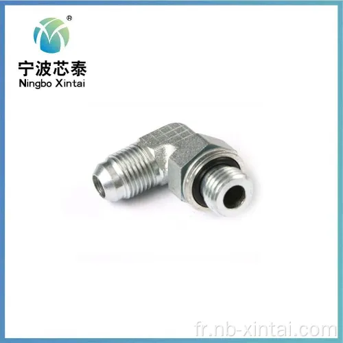 1JH9 JIC Metric Straight SAE Adaptateur de 90 °